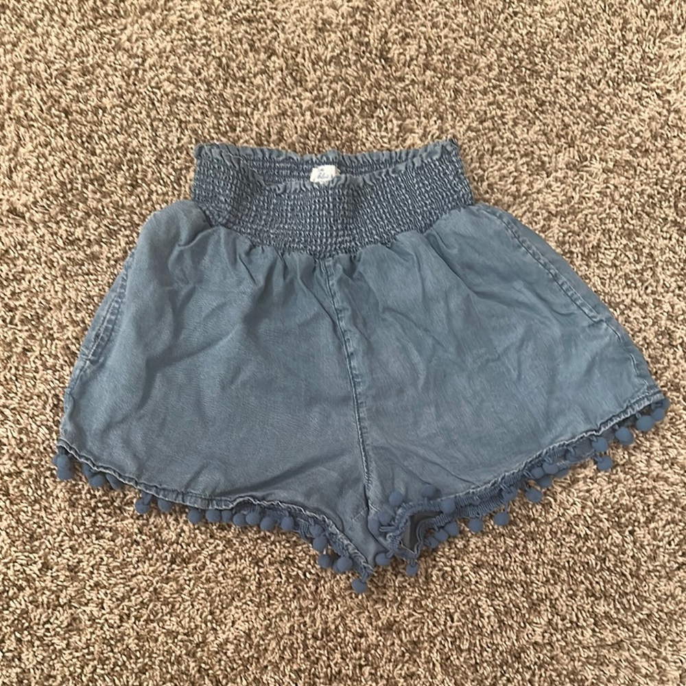 Blue Rain pom shorts